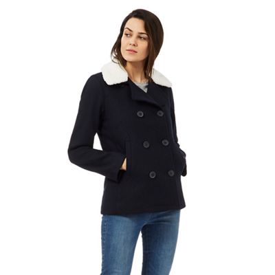 Levi's Navy double breasted coat